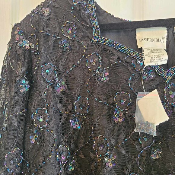 Plus Size beaded blouse sz 24 - Picture 3 of 4